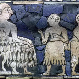 Detail of the Sumerian ruler from the Standard of Ur, about 2600-2400 BC
