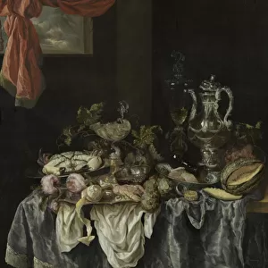 Sumptuous still life, 1654. Artist: Beijeren, Abraham Hendricksz, van (1620 / 21-1690)