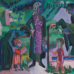 Sunday in the Alps. Scene at the Well, 1923-1925