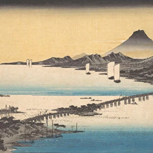 Sunset at Seta. Creator: Ando Hiroshige