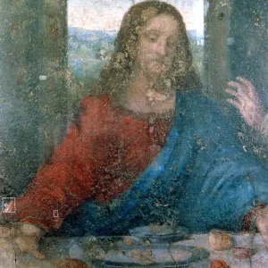 The Last Supper, Detail, 1495-1498. Artist: Leonardo da Vinci The Last Supper, Detail, 1495-1498. Artist: Leonardo da Vinci
