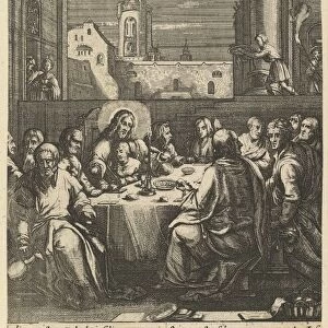 The Last Supper, from The Passion of Christ, mid 17th century. Creator: Nicolas Cochin