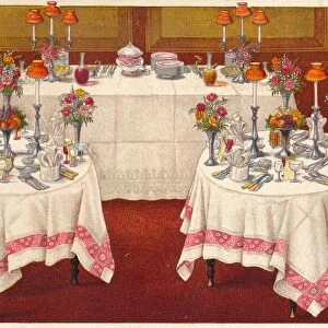 Supper Tables with Buffet, c1907. Creator: Unknown