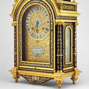 Table Clock, France, c. 1675. Creators: Andre-Charles Boulle the Elder, Nicolas Gribelin