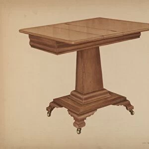 Table (pedestal), c. 1940. Creator: LeRoy Griffith
