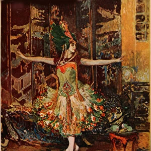 Tamara Karsavina. Cover of the Jugend Magazine, 1914. Artist: Blanche, Jaques-Emile (1861-1942)