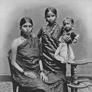 Tamil Ladies with Far and Toe Ornaments, c1890, (1910). Artist: Alfred William Amandus Plate