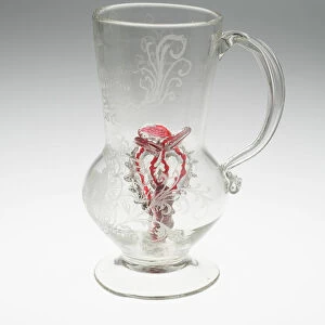 Tankard (Trick Glass), Bohemia, 1740 / 60. Creator: Unknown