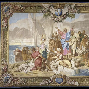 Tapestry: The Miraculous Draught of Fishes (Manufacture Royale des Gobelins), Between 1717 and 1720