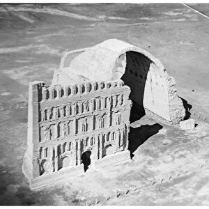 The Taq-i Kisra from the air, Ctesiphon, Iraq, 1926