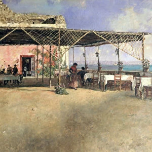 Taverna at Posillipo, 1886. Artist: Vincenzo Migliaro