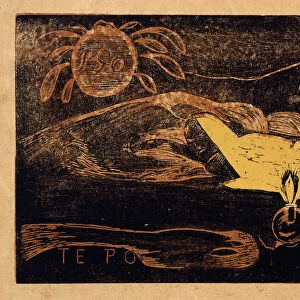Te po. La grande nuit (From the Series Noa Noa), 1893-1894. Artist: Paul Gauguin