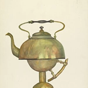 Tea Kettle, c. 1936. Creator: Beulah Bradleigh