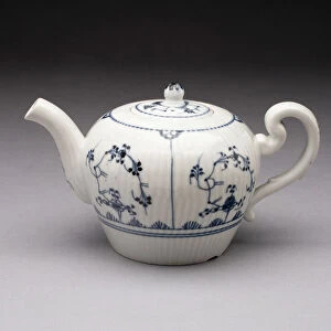 Teapot, Weesp, 1761 / 64. Creator: Weesp Porcelain Factory