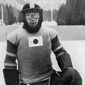 Teiji Homna, Japan ice hockey team, Winter Olympics, Garmisch-Partenkirchen, Germany, 1936