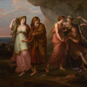 Telemachus and the Nymphs of Calypso, 1782. Creator: Angelica Kauffman