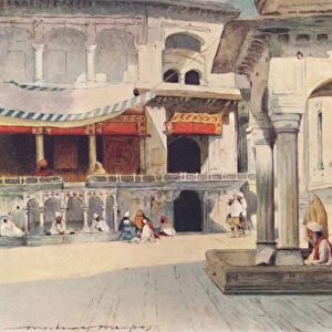 In the Temple of Amritsar, 1905. Artist: Mortimer Luddington Menpes