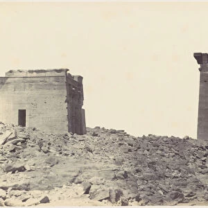 Temple de Dandour en Nubie, 1860s. Creator: Wilhelm Hammerschmidt