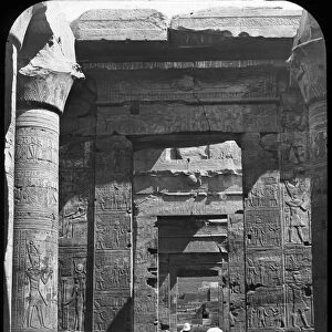 Temple entrance, Kom Ombo, Egypt, c1890. Artist: Newton & Co