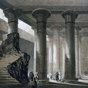 Temple at Esneh, Egypt, 19th century. Artist: JH Allan