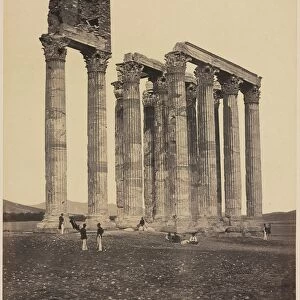 Temple of Jupiter Olympius, c. 1853. Creator: James Robertson (British, 1813 (?)-aft 1865)