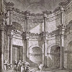 The Temple of Jupiter, pub. 1764. Creator: Robert Adam (1728-92)
