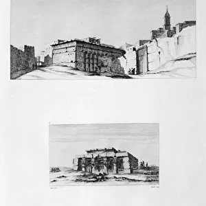 Temple of Latopolis, Esna, Egypt, c1808. Artist: Roville