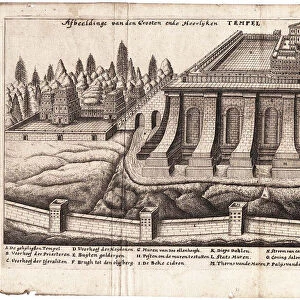 De templo Hierosolymitano (Solomons Temple). Artist: Leon, Jacob Judah Aryeh (1603-1675)