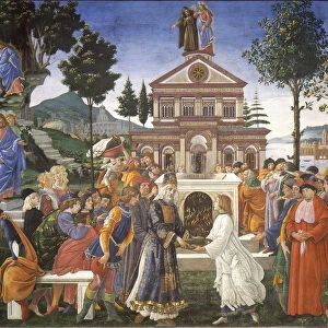 The Temptation of Christ, 1481-1482. Artist: Botticelli, Sandro (1445-1510)