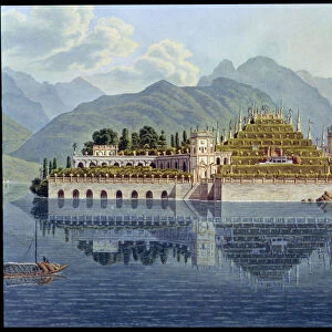 The terraced gardens, Isola Bella, Lake Maggiore, Italy, 1819