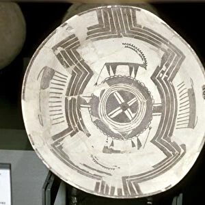 Terracotta dish with animal decoration, Susa, c4200-3800 BC