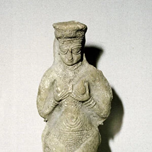 Terracotta goddess, Susa, Middle Elamite period, 1500 - 1100 BC