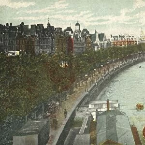 The Thames Embankment, London, c1915. Creator: Unknown