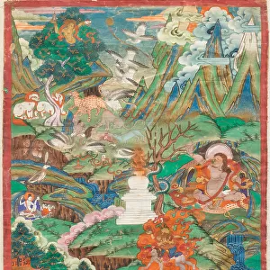 Thangka of Mahasiddha Virupa, 19th century. Creator: Tibetan culture