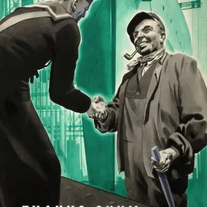 Thanks, Chum... keep it up!, World War II poster, between 1939 and 1946. Creator: Central Office of Information.<br> Thanks, Chum Thanks, Chum... keep it up!, World War II poster, between 1939 and 1946. Creator: Central Office of Information.<br> Thanks, Chum
