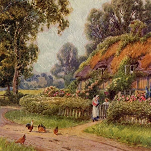 Thatched cottage, 1930s. Creator: Unknown
