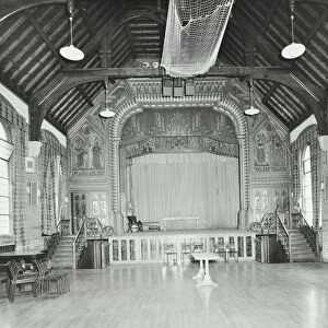 The theatre proscenium, Normansfield Hospital, Richmond upon Thames, 1976
