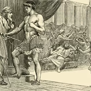 Theseus and Aegeus, 1890. Creator: Unknown