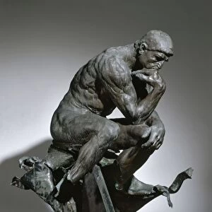The Thinker, 1880-1881. Creator: Auguste Rodin (French, 1840-1917)