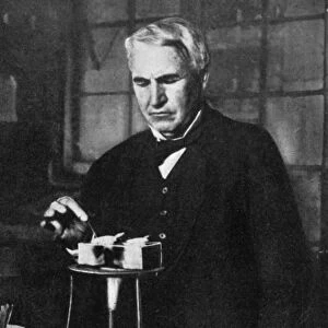 Thomas Alva Edison, American inventor and businessman, 1926