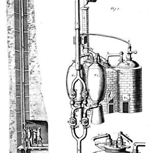 Thomas Saverys steam pump or the miners friend, 1702 (1726)