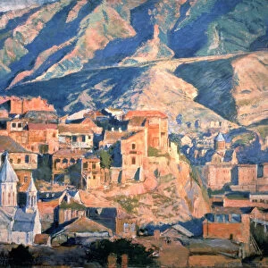 Tiflis, 1918. Artist: Lanceray (Lansere), Evgeny Evgenyevich (1875-1946)