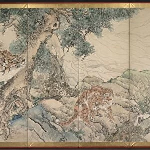 Tiger Family, early 1800s. Creator: Kishi Ganku (Japanese, 1749 / 56-1838)