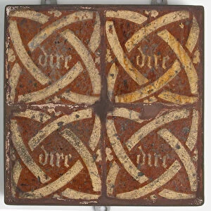 Tiles, Dutch, 14th-15th century. Creator: Unknown