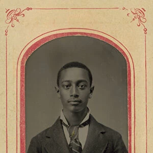 Tintype of a man, 1856-1900. Creator: Unknown