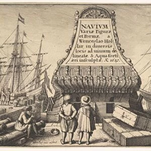 Title page: Dutch Ships, 1647. Creator: Wenceslaus Hollar