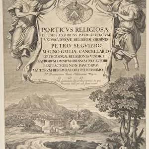 Title Page for Porticus Religiosa. n. d. Creator: Attributed to Nicolas Pitau (French