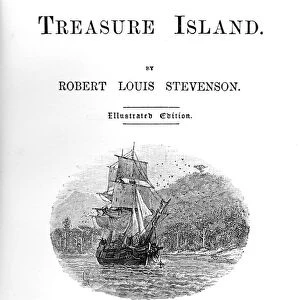 Title page of Treasure Island by Robert Louis Stevenson, 1886