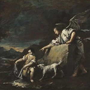 Tobias and the Angel, 1750s. Creator: Francesco Guardi (Italian, 1712-1793)