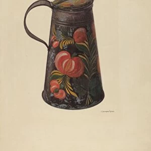 Toleware Teapot, c. 1939. Creator: J. Howard Iams